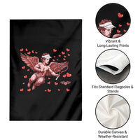 Cute Cupid Tennis Angel Garden Flag Valentines Day Gift - Wonder Print Shop
