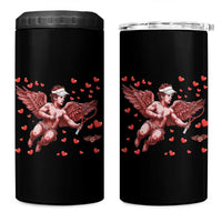 Cute Cupid Tennis Angel 4 in 1 Can Cooler Tumbler Valentines Day Gift - Wonder Print Shop