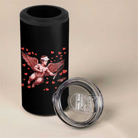 Cute Cupid Tennis Angel 4 in 1 Can Cooler Tumbler Valentines Day Gift - Wonder Print Shop