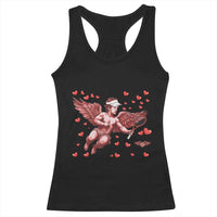 Cute Cupid Tennis Angel Racerback Tank Top Valentines Day Gift - Wonder Print Shop