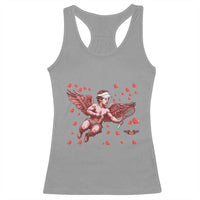 Cute Cupid Tennis Angel Racerback Tank Top Valentines Day Gift - Wonder Print Shop