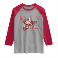 Cute Cupid Tennis Angel Raglan Shirt Valentines Day Gift - Wonder Print Shop