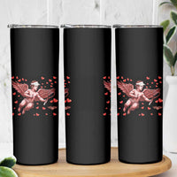 Cute Cupid Tennis Angel Skinny Tumbler Valentines Day Gift - Wonder Print Shop