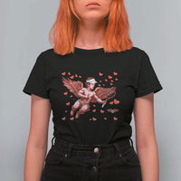 Cute Cupid Tennis Angel T Shirt For Women Valentines Day Gift - Wonder Print Shop