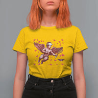 Cute Cupid Tennis Angel T Shirt For Women Valentines Day Gift - Wonder Print Shop