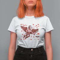 Cute Cupid Tennis Angel T Shirt For Women Valentines Day Gift - Wonder Print Shop
