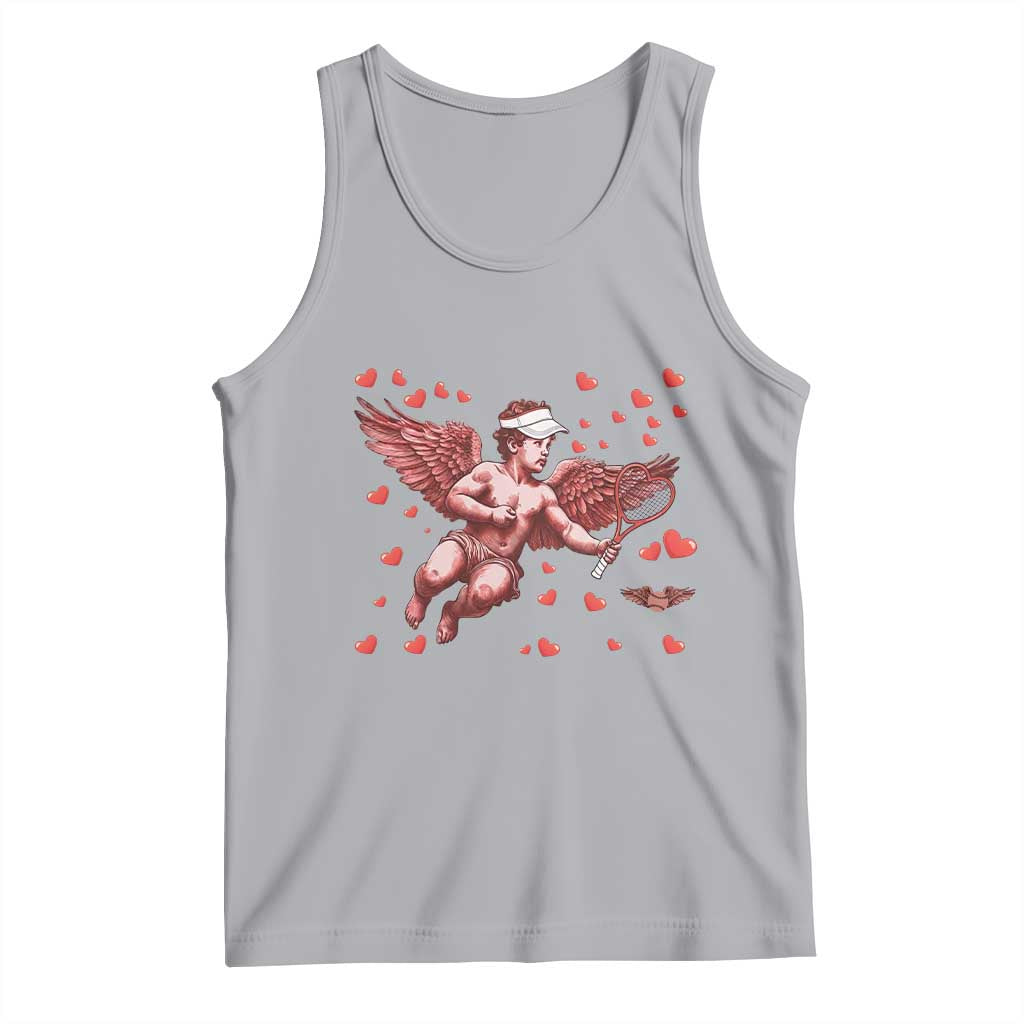 Cute Cupid Tennis Angel Tank Top Valentines Day Gift - Wonder Print Shop