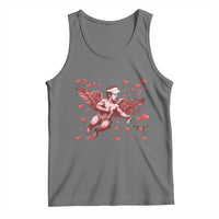 Cute Cupid Tennis Angel Tank Top Valentines Day Gift - Wonder Print Shop