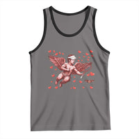 Cute Cupid Tennis Angel Tank Top Valentines Day Gift - Wonder Print Shop