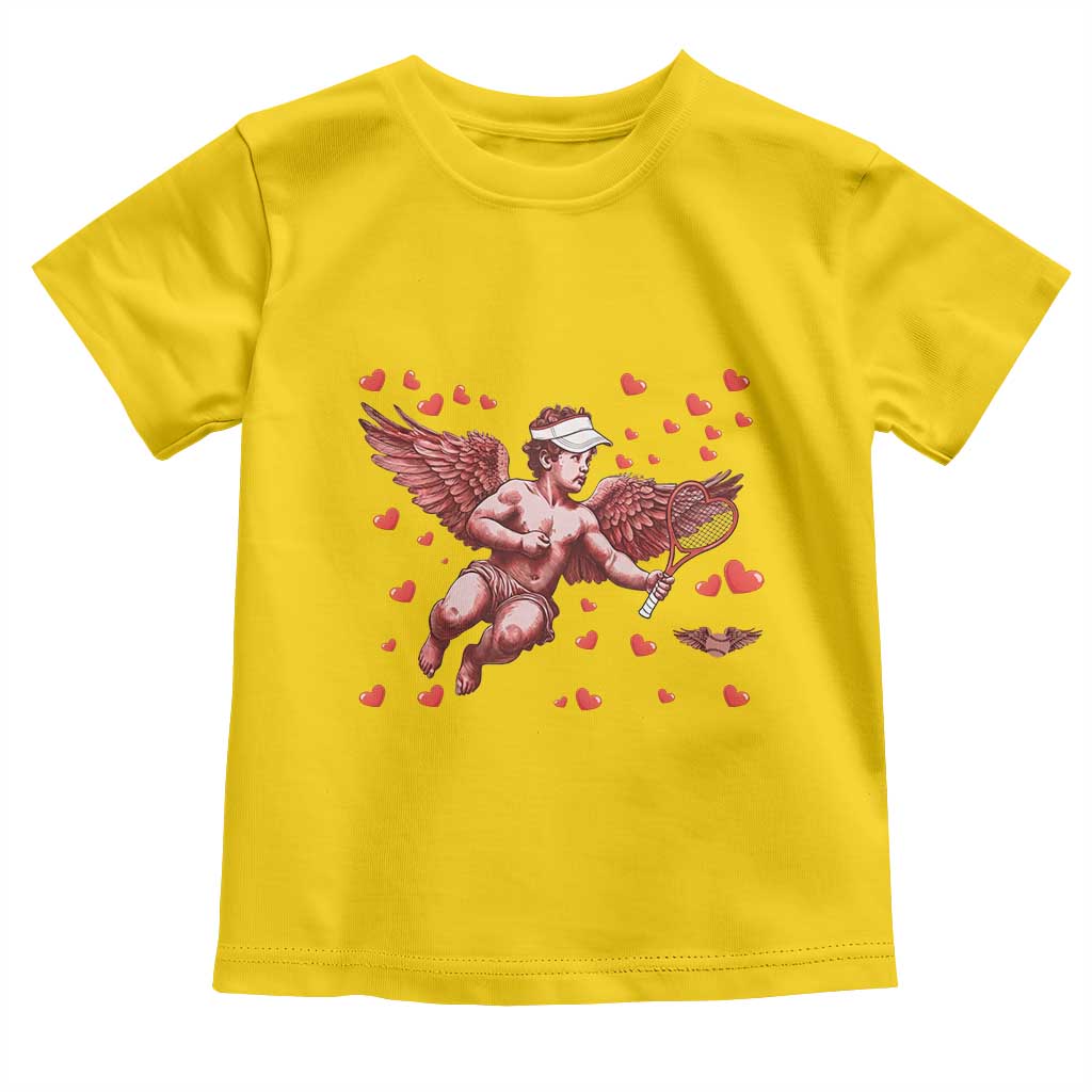 Cute Cupid Tennis Angel Toddler T Shirt Valentines Day Gift - Wonder Print Shop