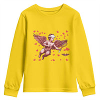 Cute Cupid Tennis Angel Youth Sweatshirt Valentines Day Gift - Wonder Print Shop
