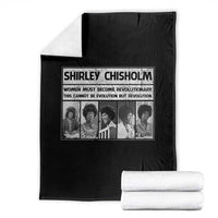 Shirley Chisholm Quote Throw Blanket Women Must Become Revolutionary