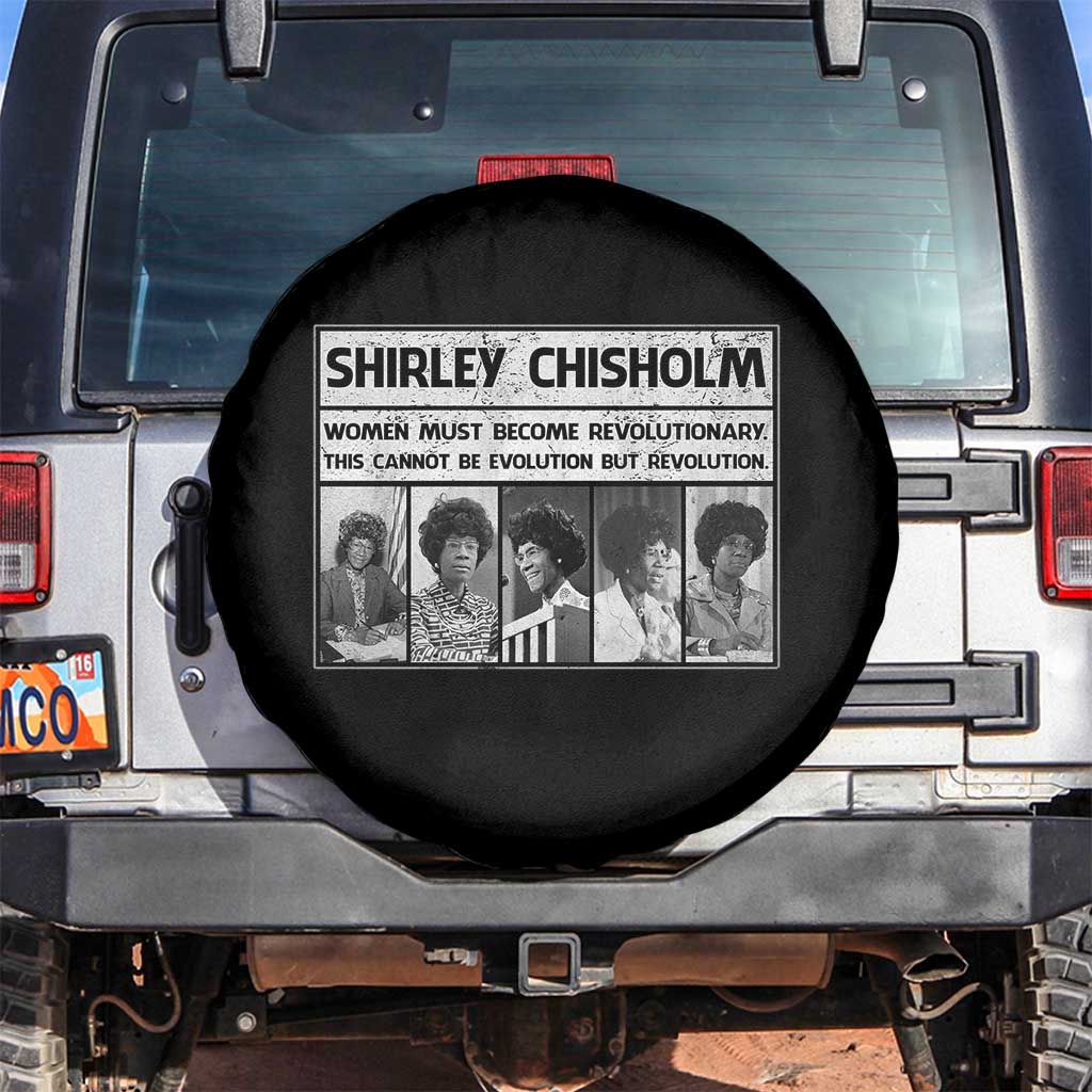 Shirley Chisholm Quote Spare Tire Cover Women Must Become Revolutionary