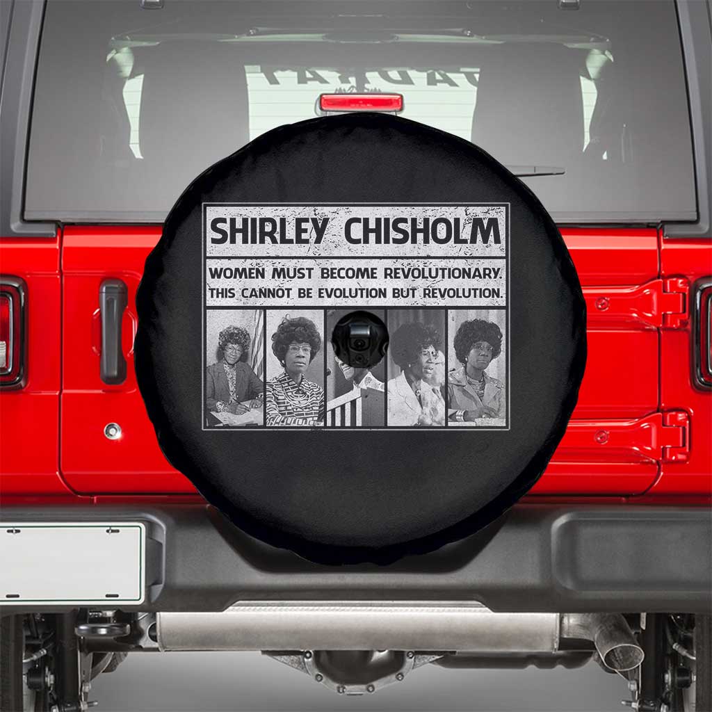 Shirley Chisholm Quote Spare Tire Cover Women Must Become Revolutionary