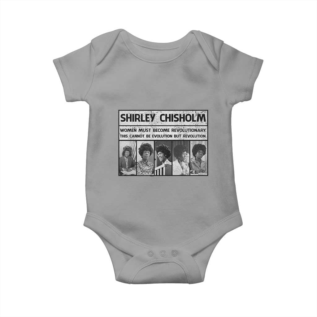 Shirley Chisholm Quote Baby Onesie Women Must Become Revolutionary