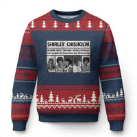 Shirley Chisholm Quote Ugly Christmas Sweater Women Must Become Revolutionary