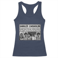 Shirley Chisholm Quote Racerback Tank Top Women Must Become Revolutionary
