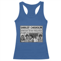 Shirley Chisholm Quote Racerback Tank Top Women Must Become Revolutionary