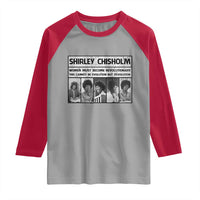 Shirley Chisholm Quote Raglan Shirt Women Must Become Revolutionary