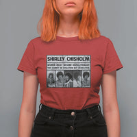 Shirley Chisholm Quote T Shirt For Women Women Must Become Revolutionary