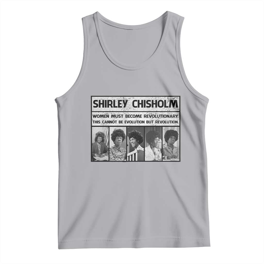 Shirley Chisholm Quote Tank Top Women Must Become Revolutionary