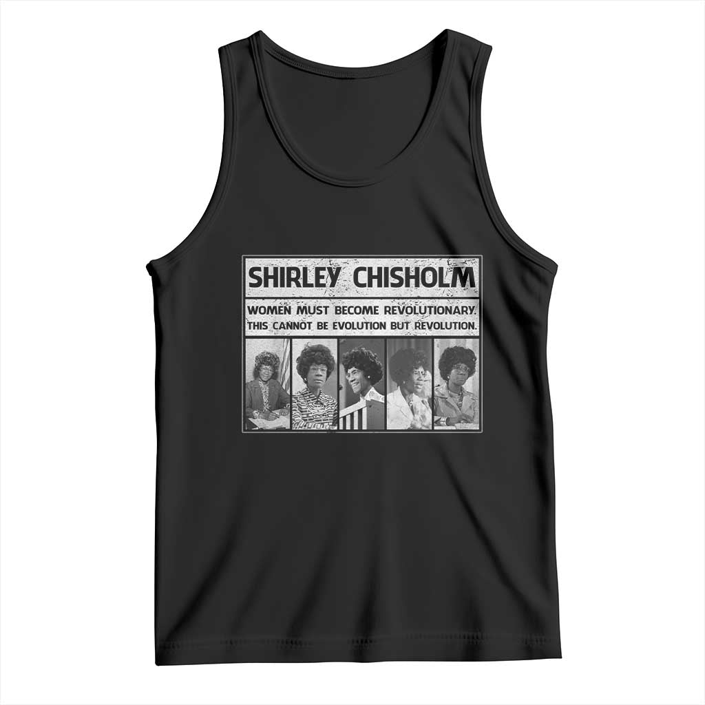 Shirley Chisholm Quote Tank Top Women Must Become Revolutionary