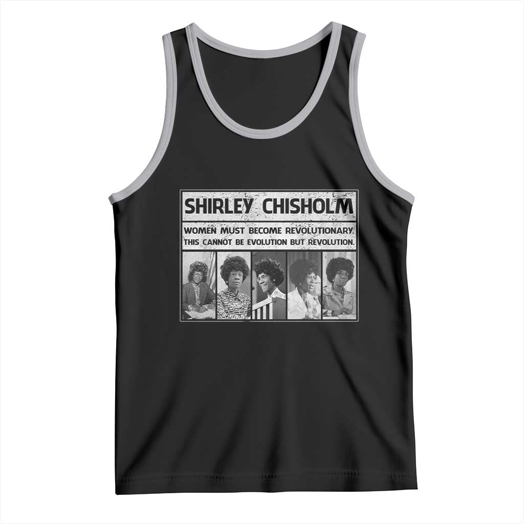 Shirley Chisholm Quote Tank Top Women Must Become Revolutionary