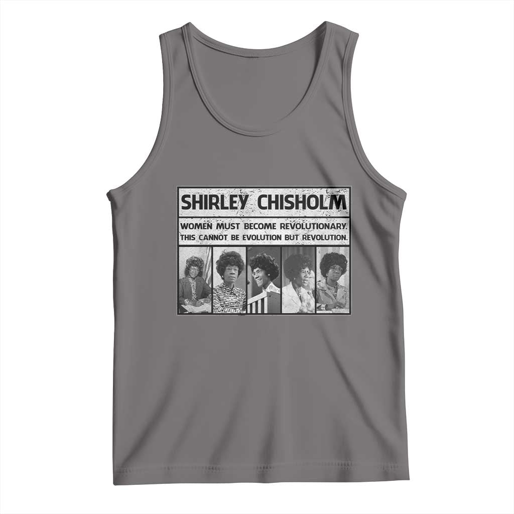 Shirley Chisholm Quote Tank Top Women Must Become Revolutionary