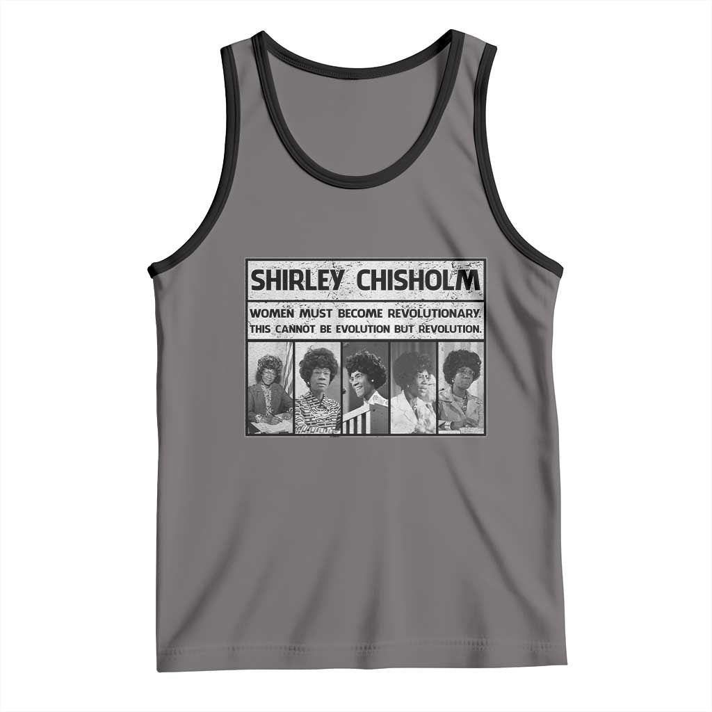 Shirley Chisholm Quote Tank Top Women Must Become Revolutionary