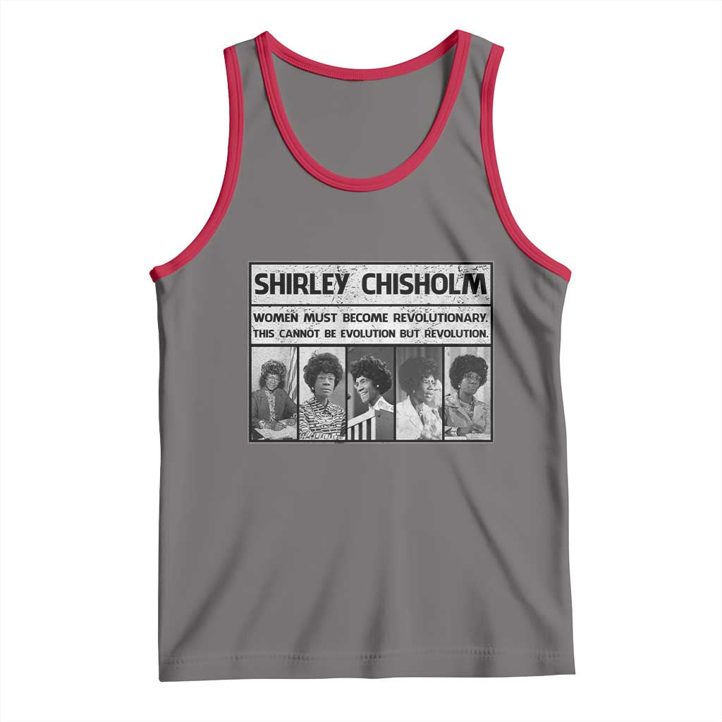 Shirley Chisholm Quote Tank Top Women Must Become Revolutionary