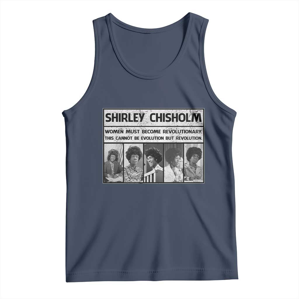 Shirley Chisholm Quote Tank Top Women Must Become Revolutionary