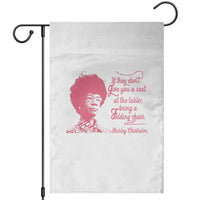 Shirley Chisholm Garden Flag Bring A Folding Chair Quote