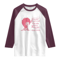 Shirley Chisholm Raglan Shirt Bring A Folding Chair Quote