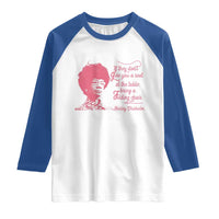 Shirley Chisholm Raglan Shirt Bring A Folding Chair Quote