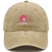 Shirley Chisholm Washed Cotton Baseball Cap Bring A Folding Chair Quote