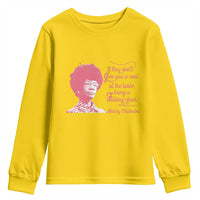 Shirley Chisholm Youth Sweatshirt Bring A Folding Chair Quote