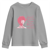 Shirley Chisholm Youth Sweatshirt Bring A Folding Chair Quote