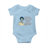 Shirley Chisholm Seat At The Table Quote Baby Onesie Female Empowerment History Gift