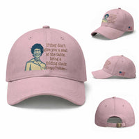 Shirley Chisholm Seat At The Table Quote Baseball Cap Female Empowerment History Gift
