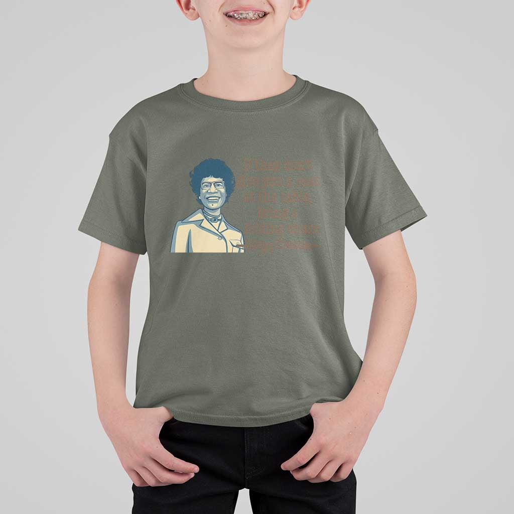Shirley Chisholm Seat At The Table Quote T Shirt For Kid Female Empowerment History Gift
