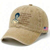 Shirley Chisholm Seat At The Table Quote Washed Cotton Baseball Cap Female Empowerment History Gift