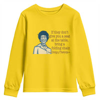 Shirley Chisholm Seat At The Table Quote Youth Sweatshirt Female Empowerment History Gift