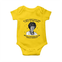 Shirley Chisholm Seat At The Table Quote Baby Onesie Black History Month Gift