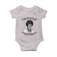 Shirley Chisholm Seat At The Table Quote Baby Onesie Black History Month Gift