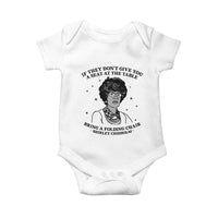 Shirley Chisholm Seat At The Table Quote Baby Onesie Black History Month Gift