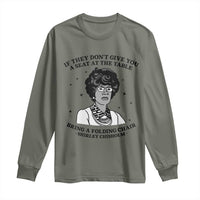 Shirley Chisholm Seat At The Table Quote Long Sleeve Shirt Black History Month Gift