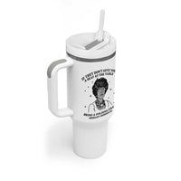Shirley Chisholm Seat At The Table Quote Tumbler With Handle Black History Month Gift
