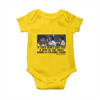 Shirley Chisholm Seat At The Table Quote Baby Onesie Strong Black Women Pride