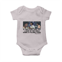 Shirley Chisholm Seat At The Table Quote Baby Onesie Strong Black Women Pride
