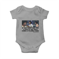 Shirley Chisholm Seat At The Table Quote Baby Onesie Strong Black Women Pride
